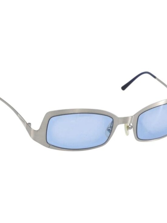CHANEL Sunglasses metal Blue CC main image 7
